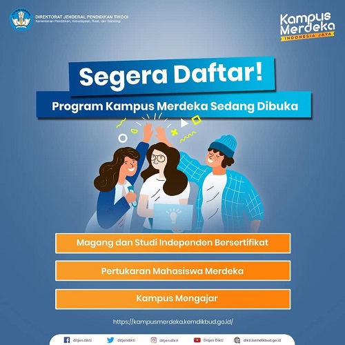 Kampus Merdeka sedang buka pendaftaran loh! Simak informasinya