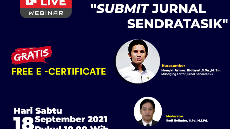 SUBMIT di Jurnal Sendratasik.