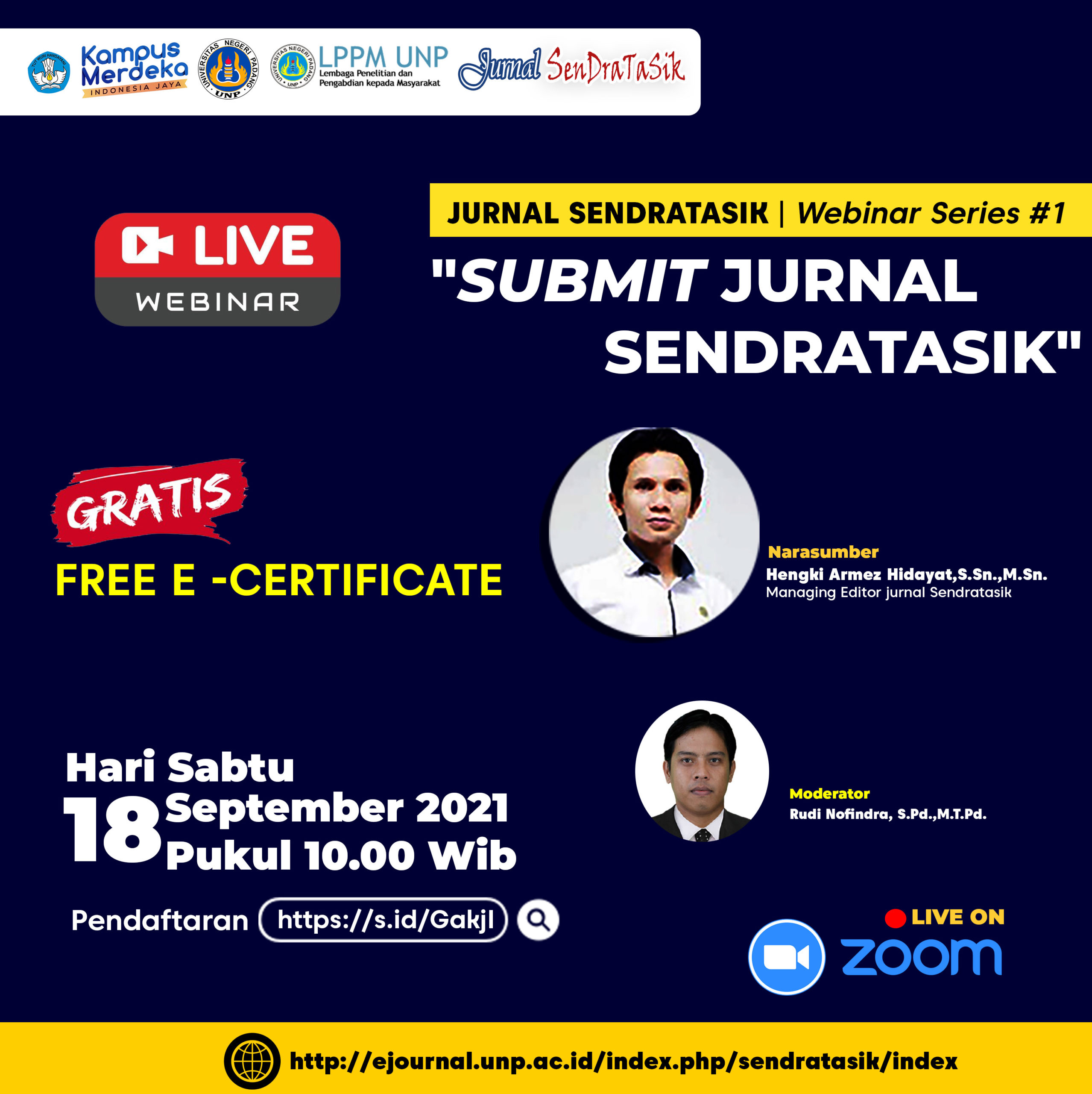 SUBMIT di Jurnal Sendratasik.