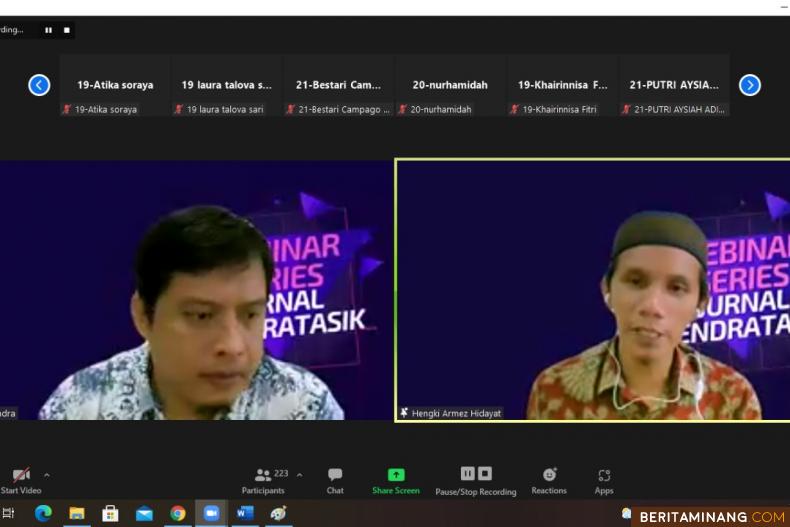 Pengelola Jurnal Sendratasik FBS UNP Kembali Selenggarakan Webinar Seri-2