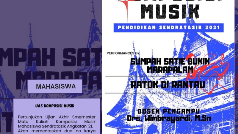 PERTUNJUKAN UJIAN AKHIR SEMESTER : KOMPOSISI MUSIK