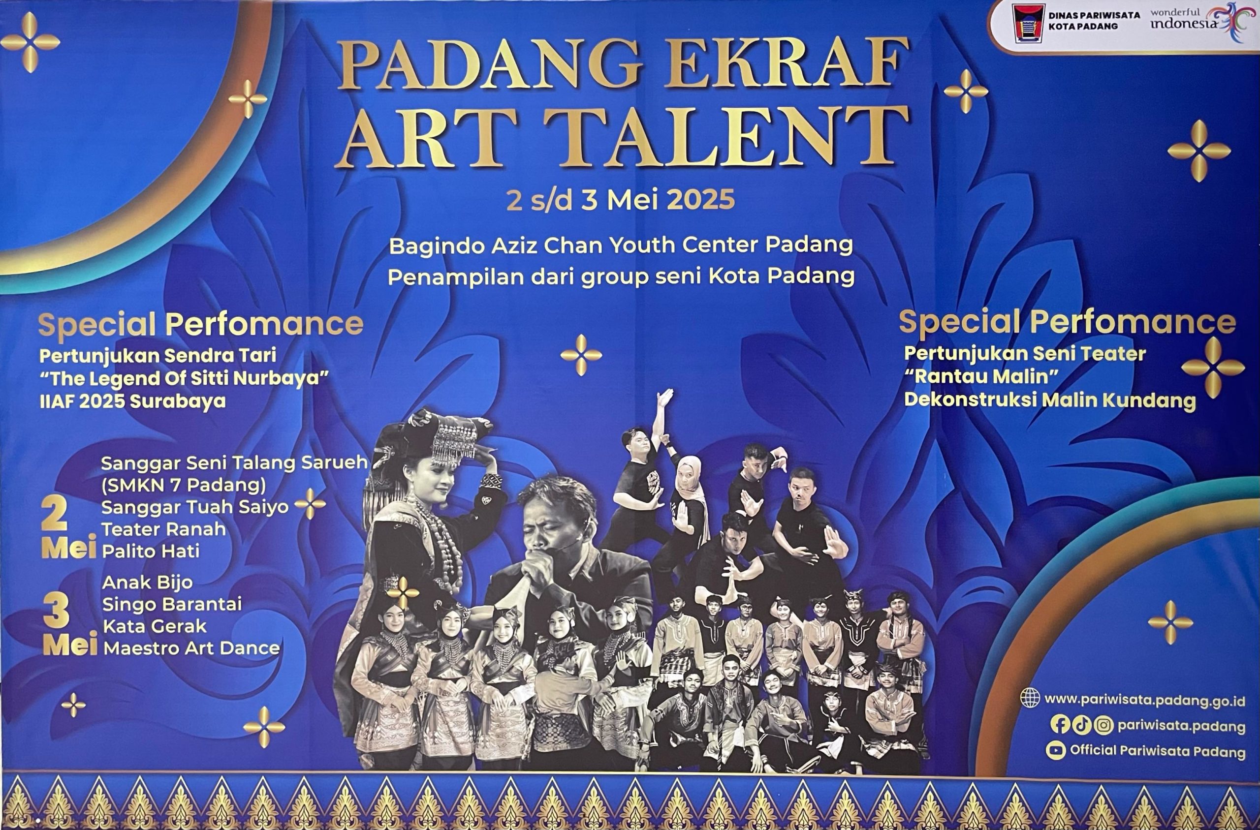 Karya Dosen Sendratasik UNP Tampil Mempesona dalam Padang Ekraf Art Talent 2025